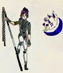 Puck Traditional Character Drawing 1 Limbus Company OC Illustration 1