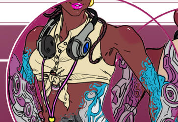 Proto Octavia Character Sheet Detail Shot 1 Proto-Octavia Character Sheet// detail shot of under character's jacket